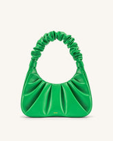 Gabbi Ruched Hobo Handbag - Grass Green