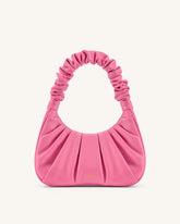 Gabbi Ruched Hobo Handbag - Pink