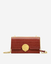 Jade Chain Bag - Wine Red Croc