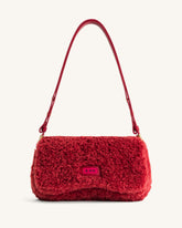 Joy Faux Fur Shoulder Bag - Magenta
