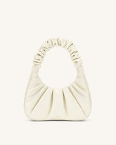 Gabbi Ruched Hobo Handbag - White