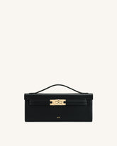Bria Structured Top Handle Bag - Black