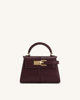 Elise Top Handle Bag - Deep Burgundy