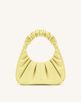 Gabbi Ruched Hobo Handbag - Light Yellow
