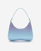 Ruby Shoulder Bag - Blue & Purple Gradient Croc