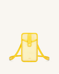 Aylin Canvas Phone Bag - Yellow