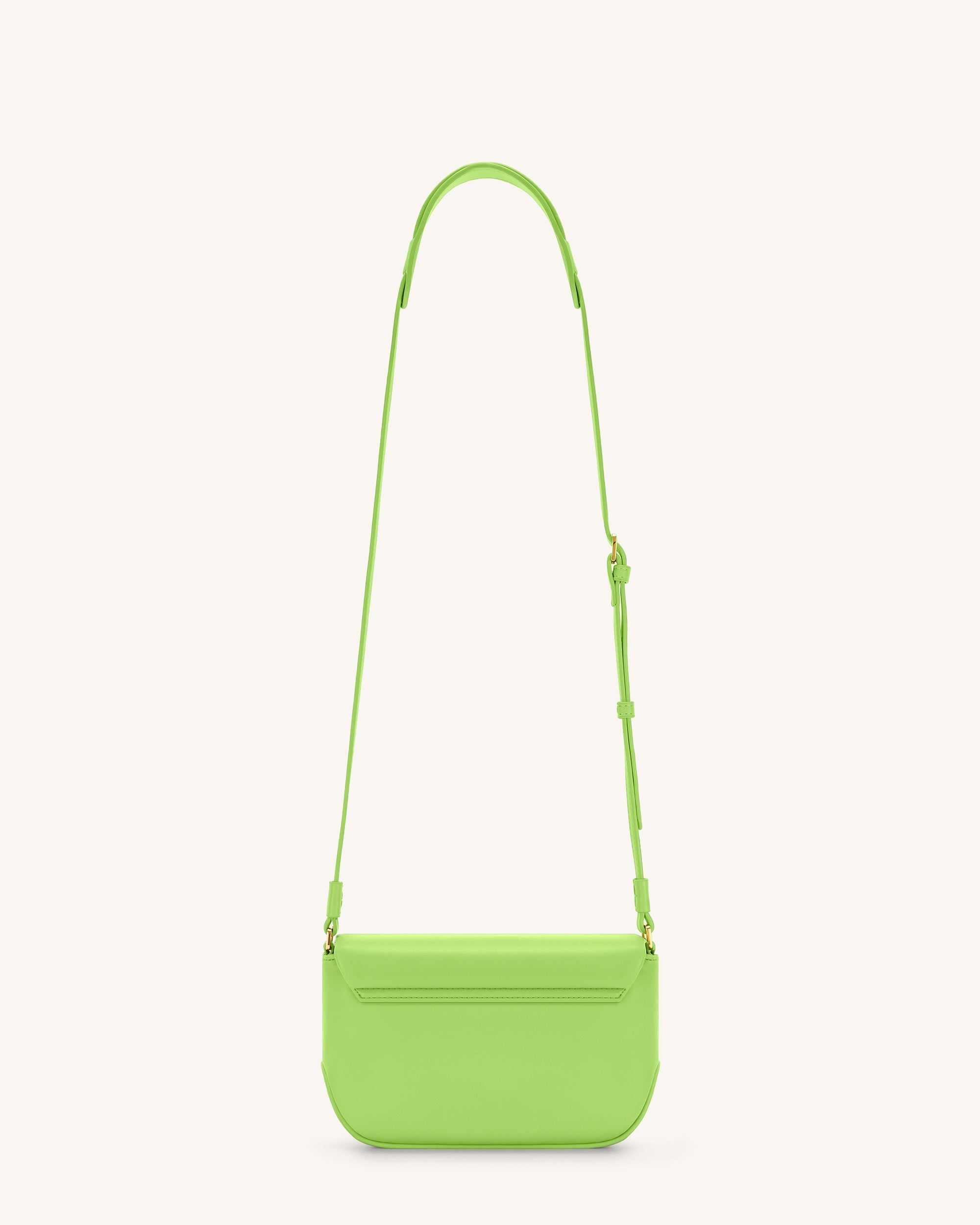 Debby Flap Crossbody? Bag - Lime Green