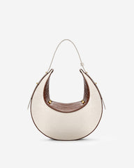 Rantan Bag - Beige & Brown Croc