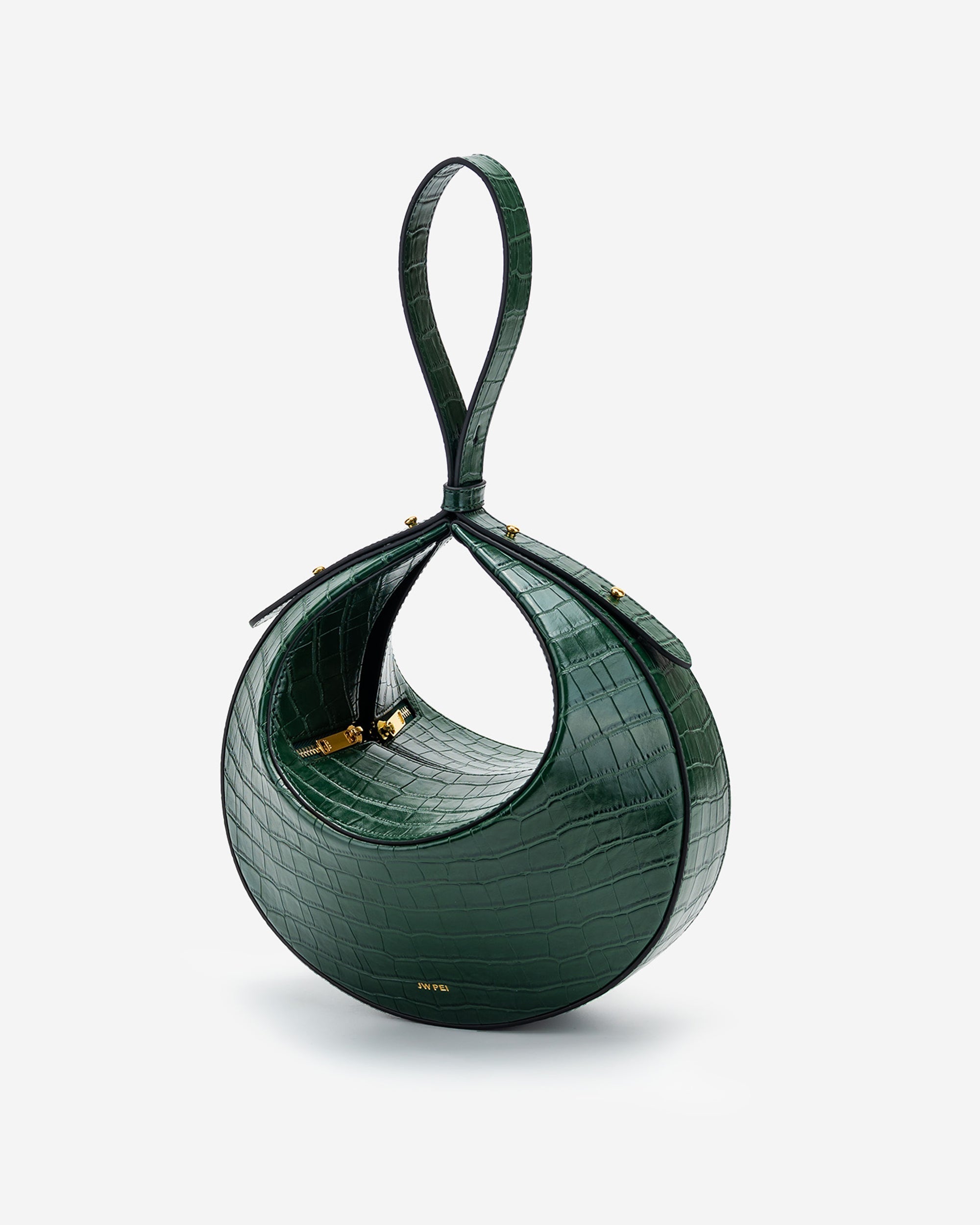 Rantan Bag - Dark Green Croc
