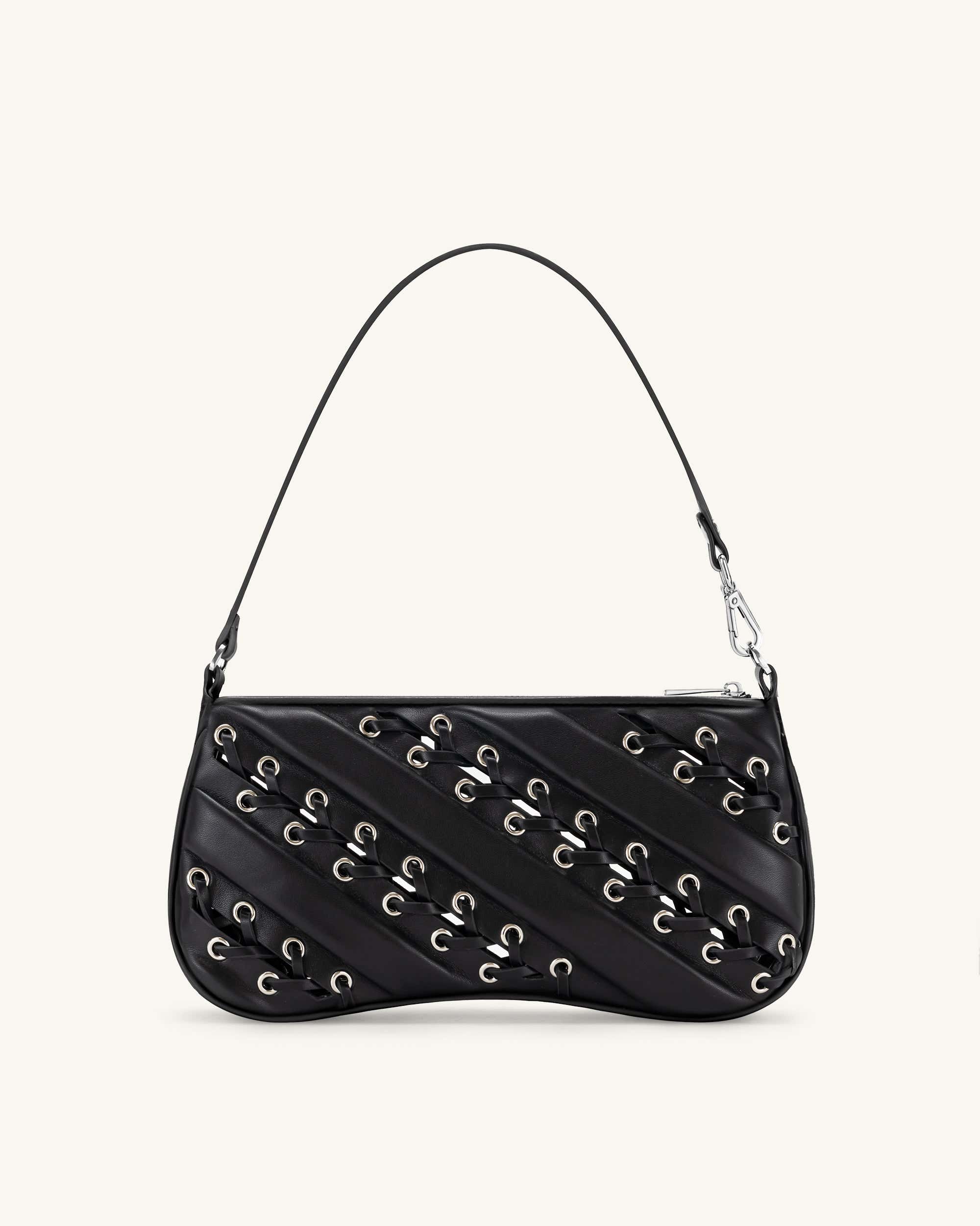 Eva Straps Shoulder Bag - Black