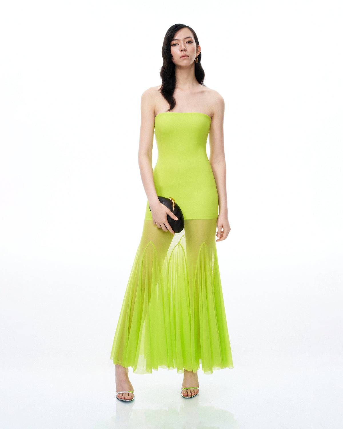 Thalassa Mesh Dress - Lime Green