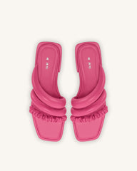 Jada Flat Mule - Rose Red