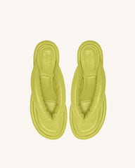 Talia Puffed Sandal - Lime Green