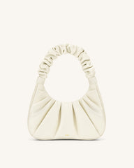 Gabbi Ruched Hobo Handbag - White