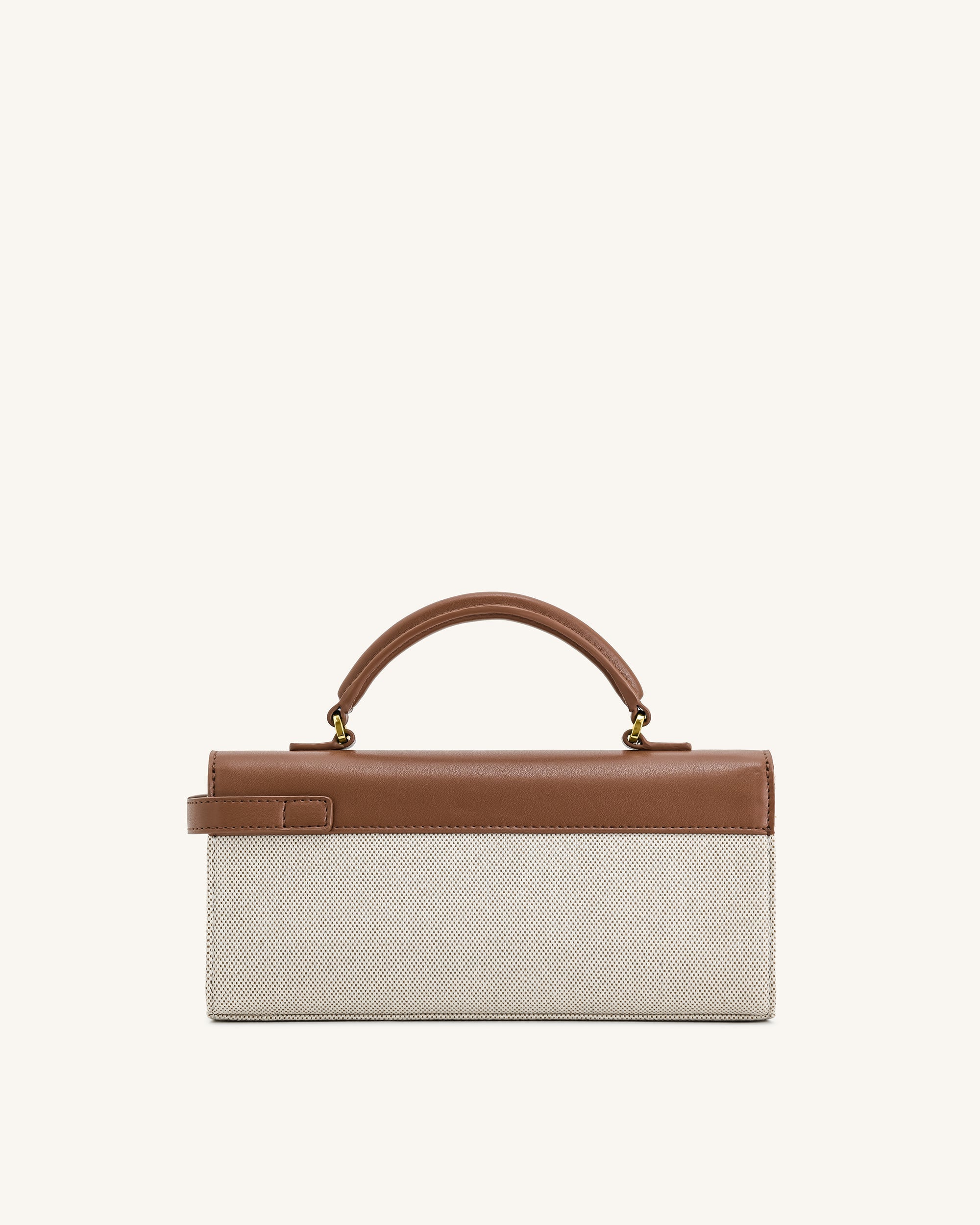Keyla Top Handbag - Brown Canvas