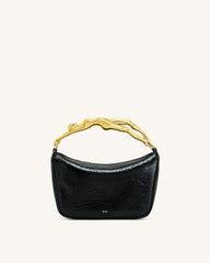 Jenny Human-shaped Handle Handbag - Black
