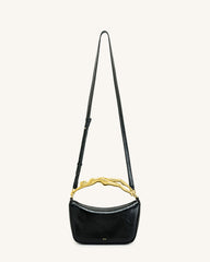 Jenny Human-shaped Handle Handbag - Black