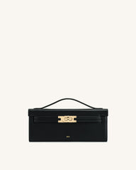 Bria Structured Top Handle Bag - Black