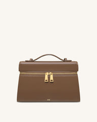 Thea Large Top Handle Bag - Mocha Brown