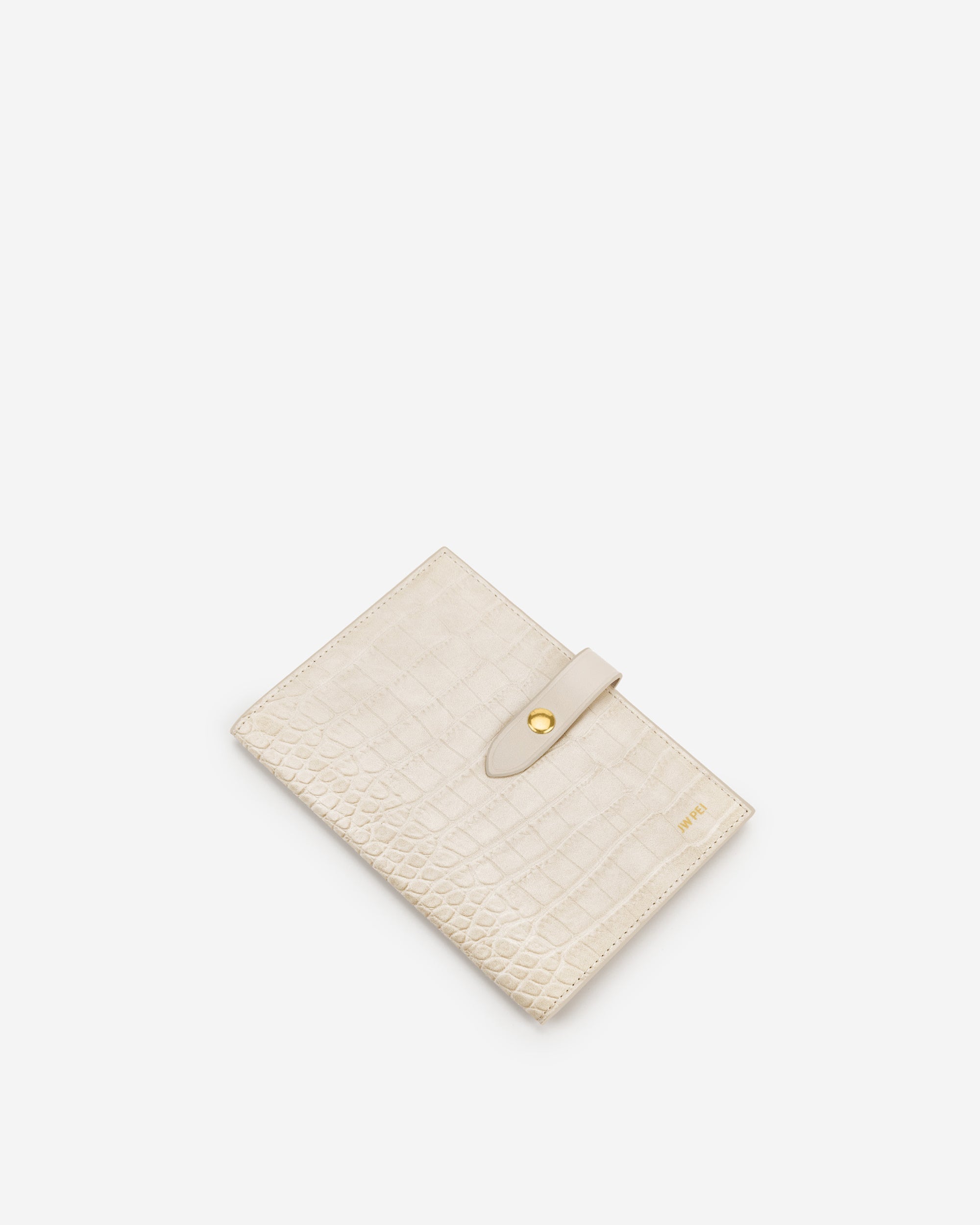 Quinn Passport - Ivory  Croc