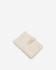 Quinn Passport - Ivory  Croc