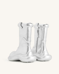 Zoie Metallic Rain Boot - Silver