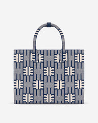 FEI Jacquard Knit Medium Tote Bag - Navy