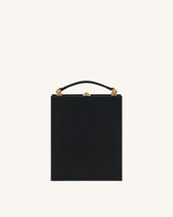 Taya-Fireworks  Pattern Book Shape Clutch Bag - Black