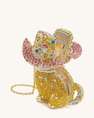 Glamorous Cat Clutch - Multicolor Gold
