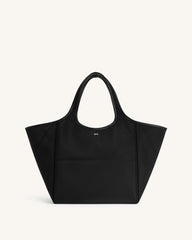 Eliana Nylon Tote Bag - Black