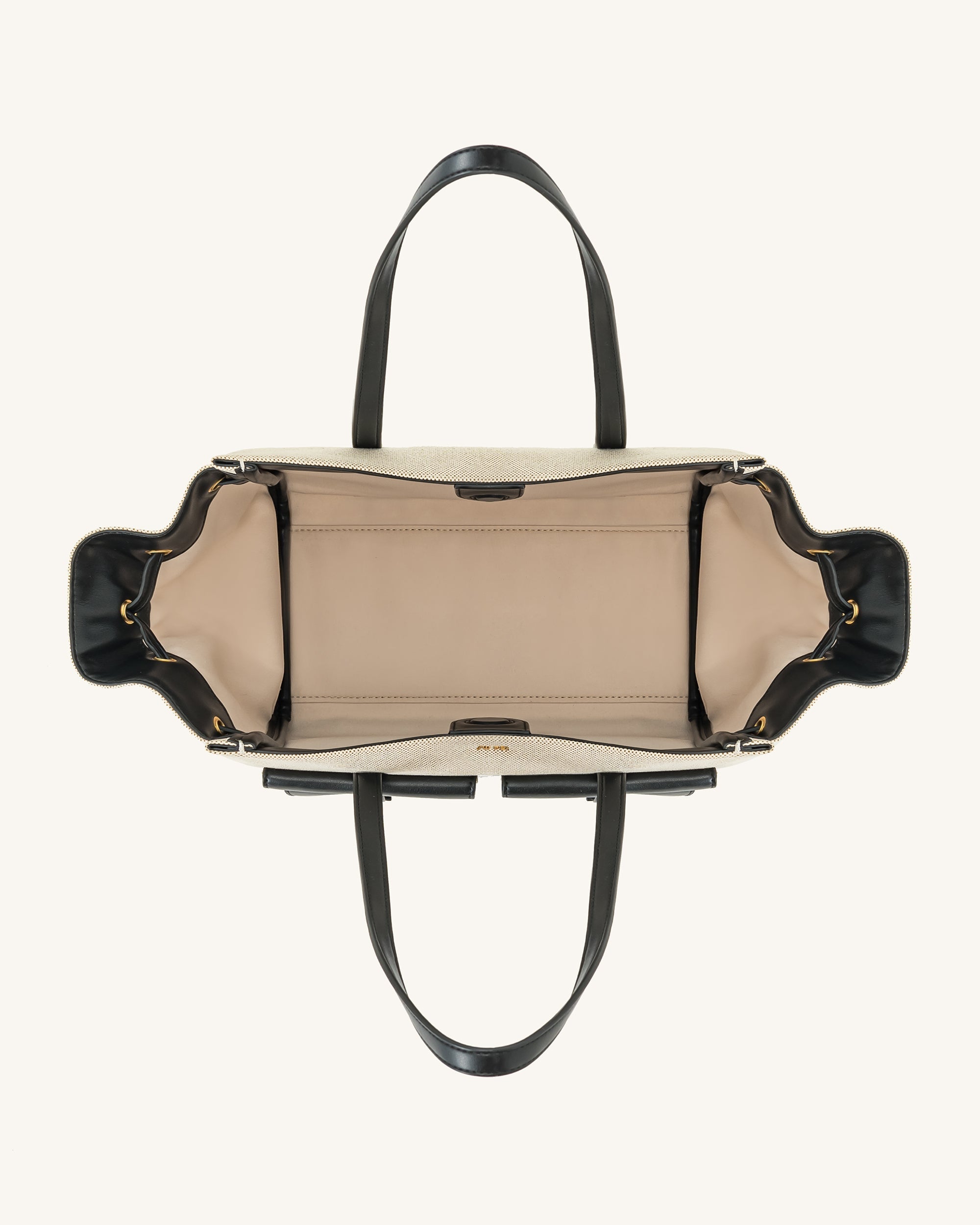 Linda Tote Bag - Black Canvas