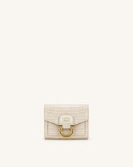 Stella Wallet - Ivory  Croc