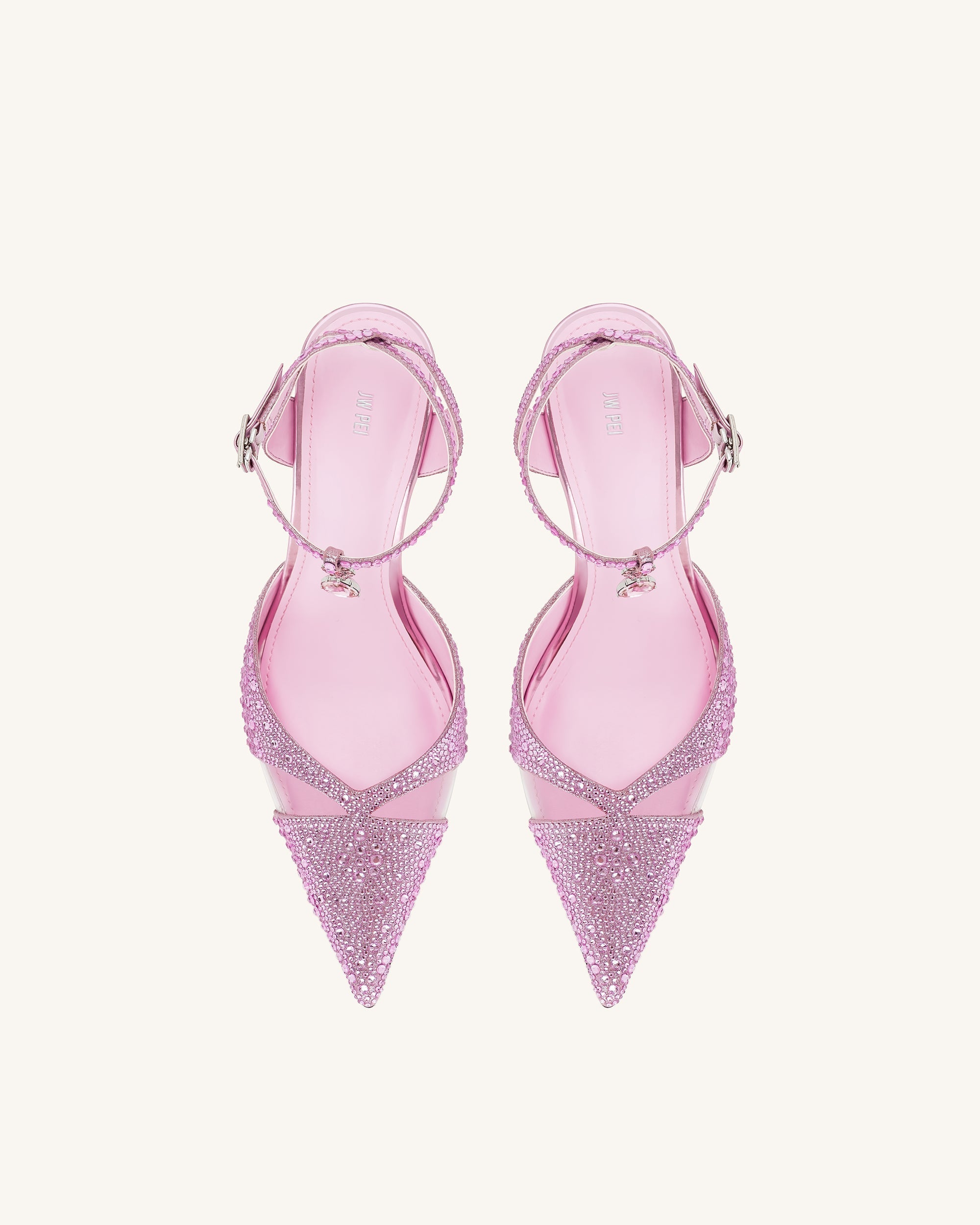 Haidi Artificial Crystal Pumps - Pink