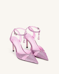Haidi Artificial Crystal Pumps - Pink