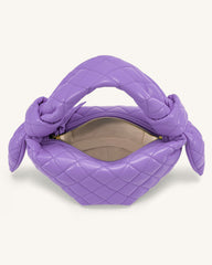 Croissant Top Handle Bag - Purple
