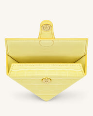 Triangle Mini Box - Light Yellow Croc