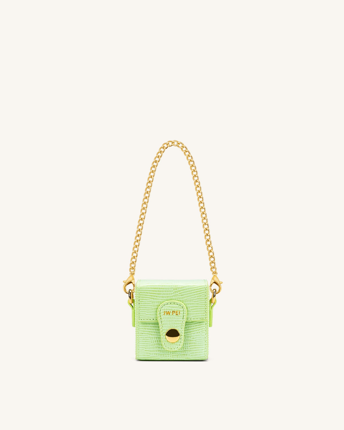 Square Mini Box - Lime Green Lizard