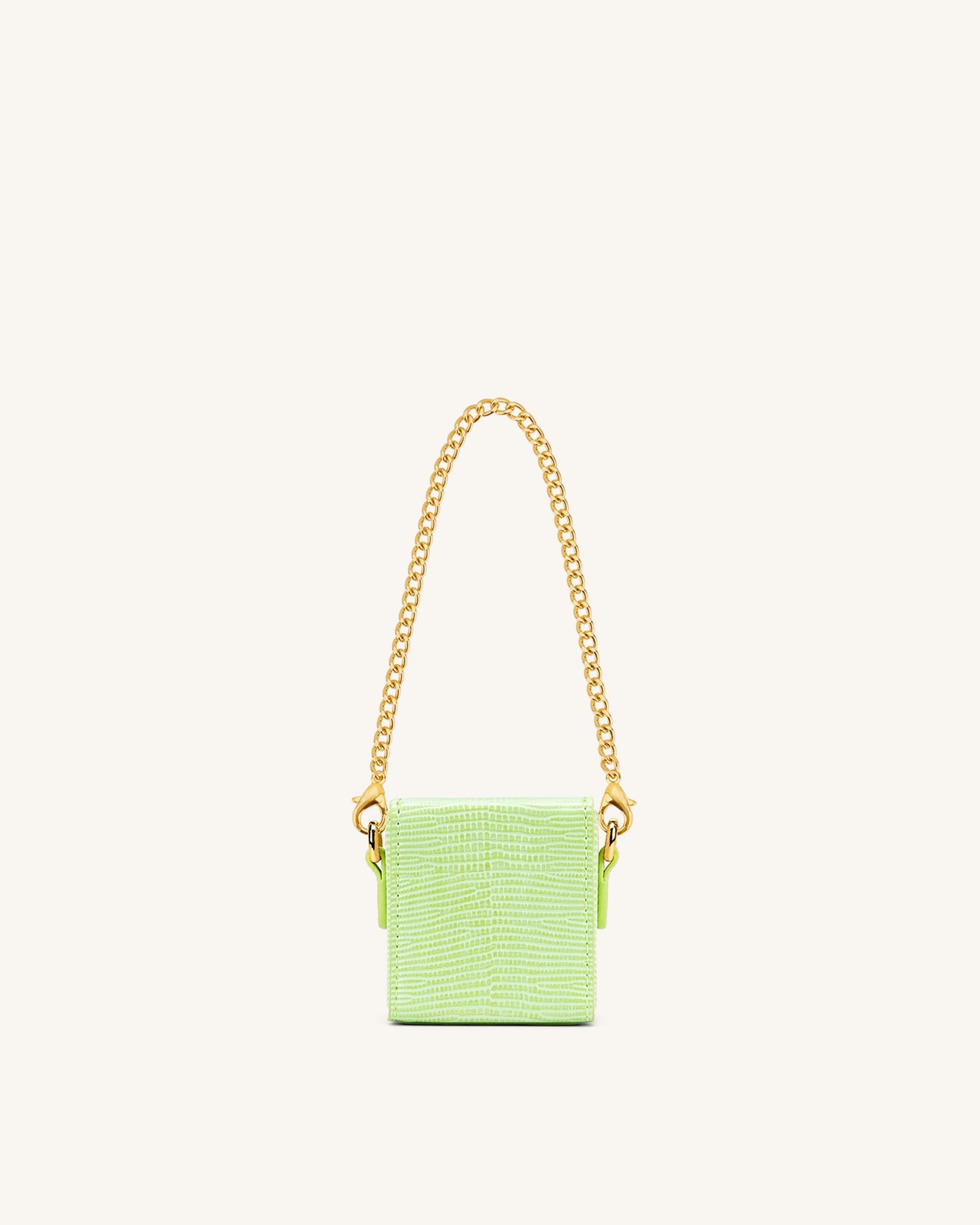 Square Mini Box - Lime Green Lizard