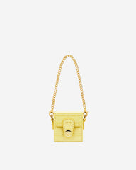 Square Mini Box - Light Yellow Croc