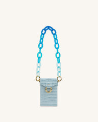 Mya Gradient Acrylic Chain Strap - Blue