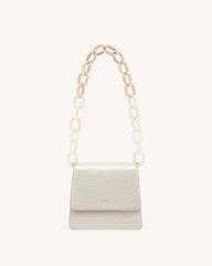 Mya Gradient Acrylic Chain Strap - Ivory