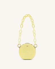 Mya Gradient Acrylic Chain Strap - Yellow