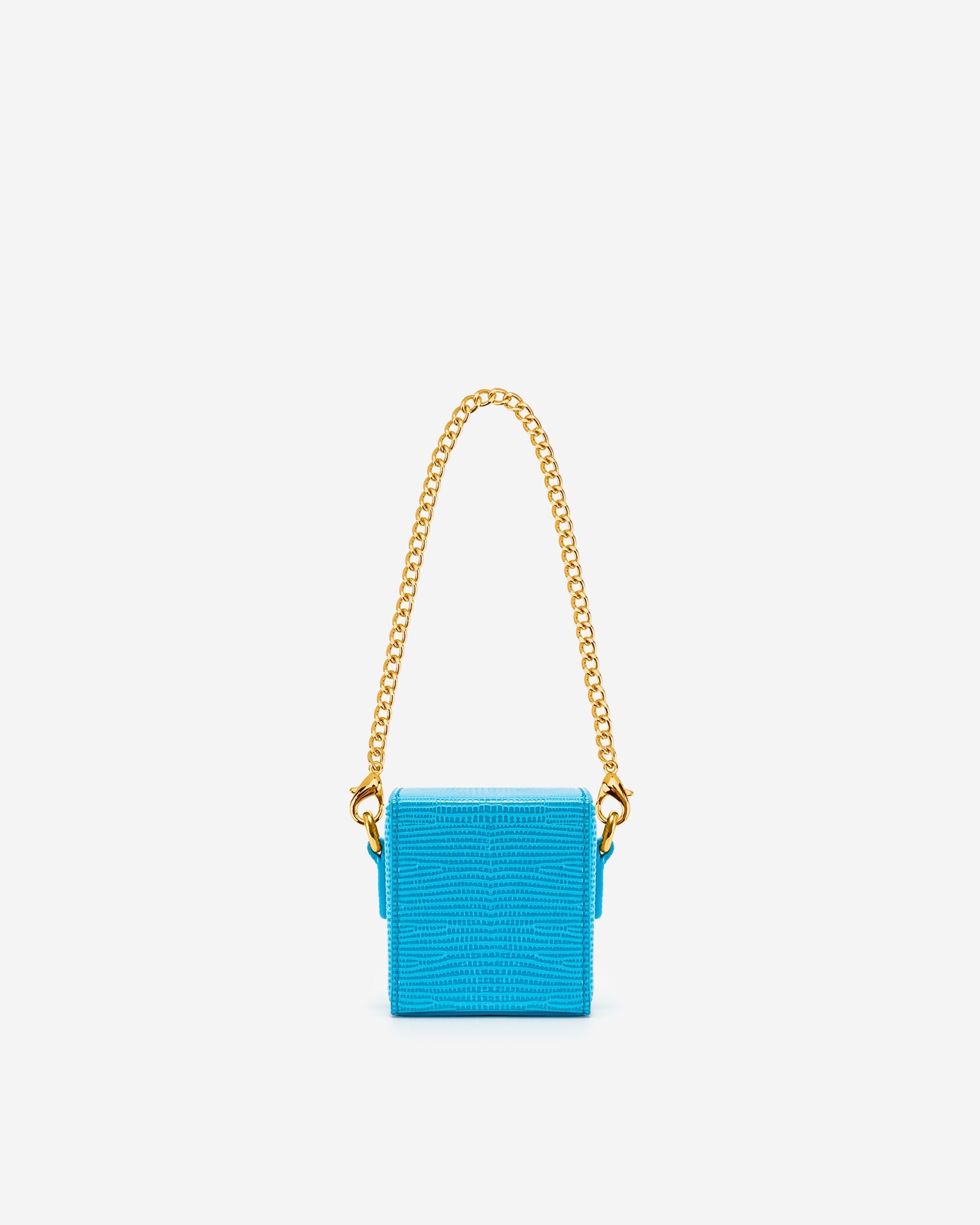Square Mini Box - Lake Blue Lizard