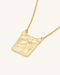 Zodiac Pendant Necklace - 18ct Gold Plated